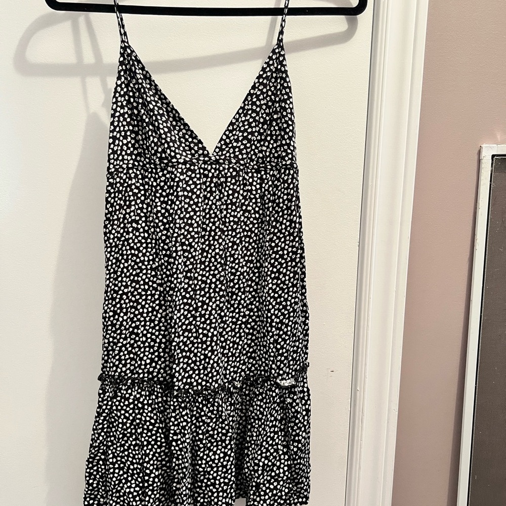 Garage Black and White Patterned Dress